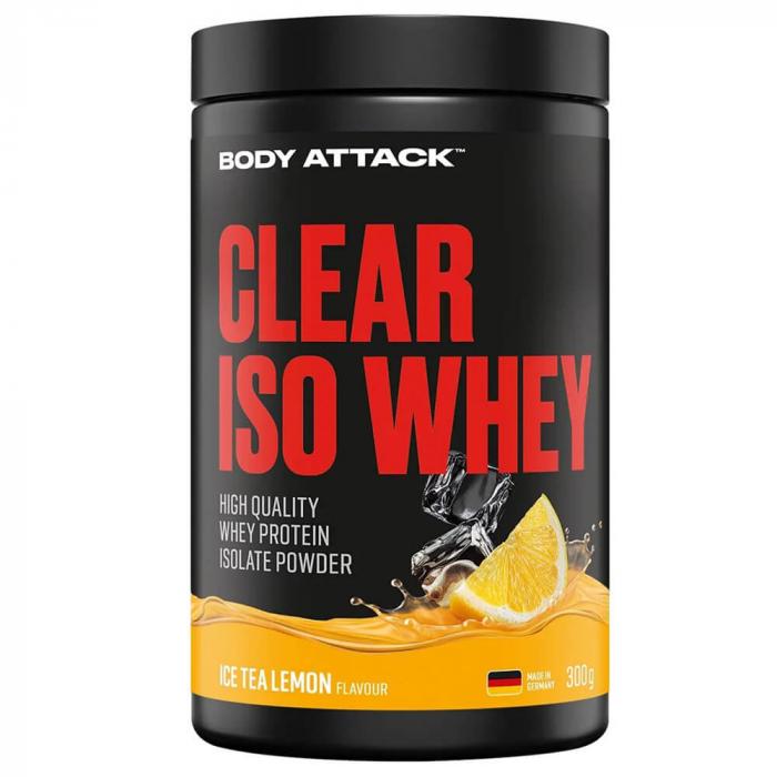 Body Attack CLEAR ISO WHEY 300g Ice Tea Lemon